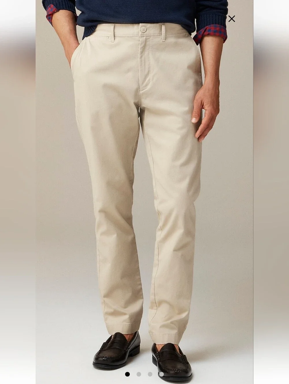 J Crew 1040 Athletic Tapered-Fit Stretch Chino Twill Pant NWT Weathered Chino 34